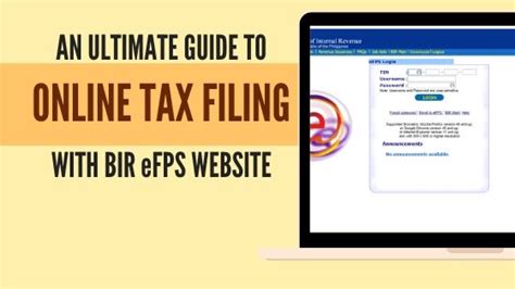 efps online|How to Pay BIR Taxes Online in the Philippines.